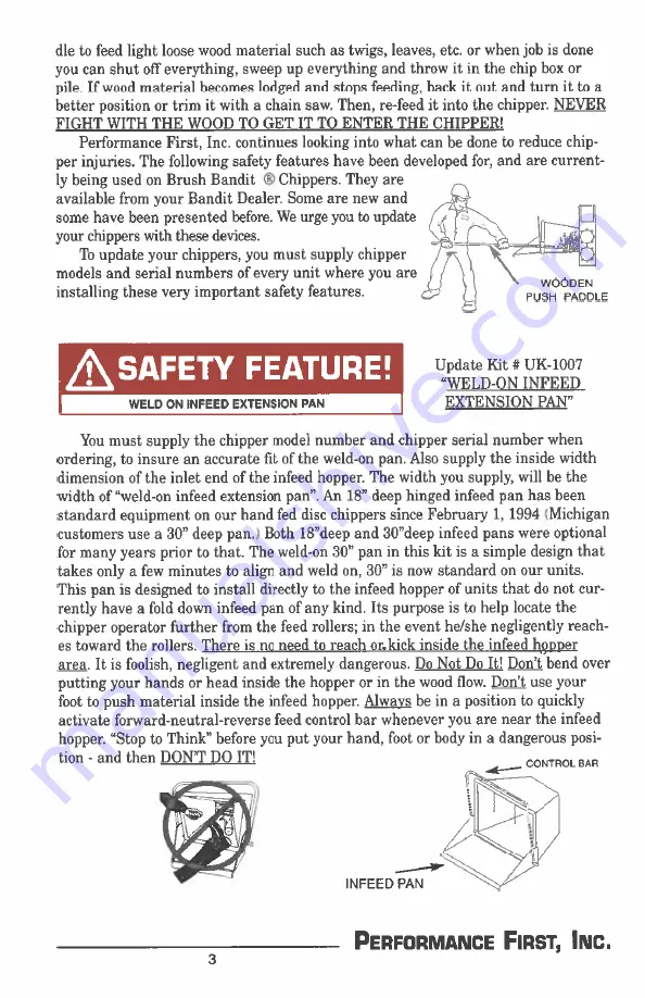 Bandit BRUSH BANDIT 65 Operating & Parts Manual Download Page 6