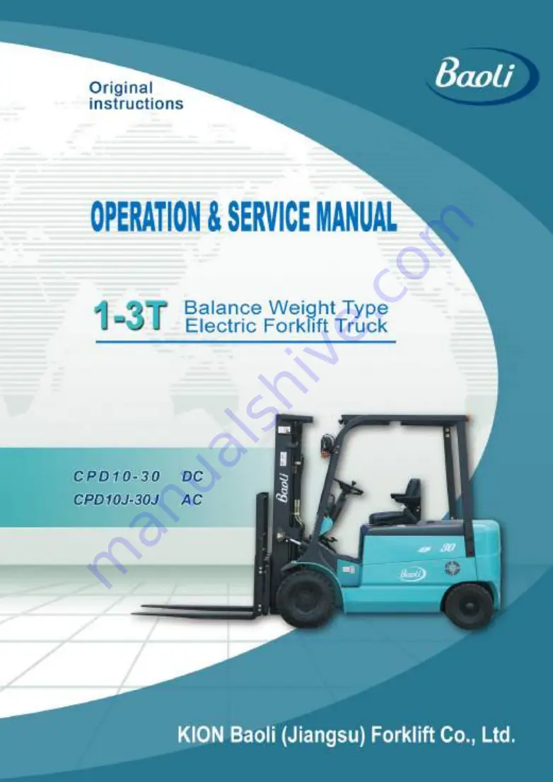 Baoli CPD10 Operation & Service Manual Download Page 1