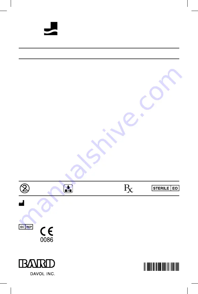 Bard Onflex Instructions For Use Manual Download Page 1