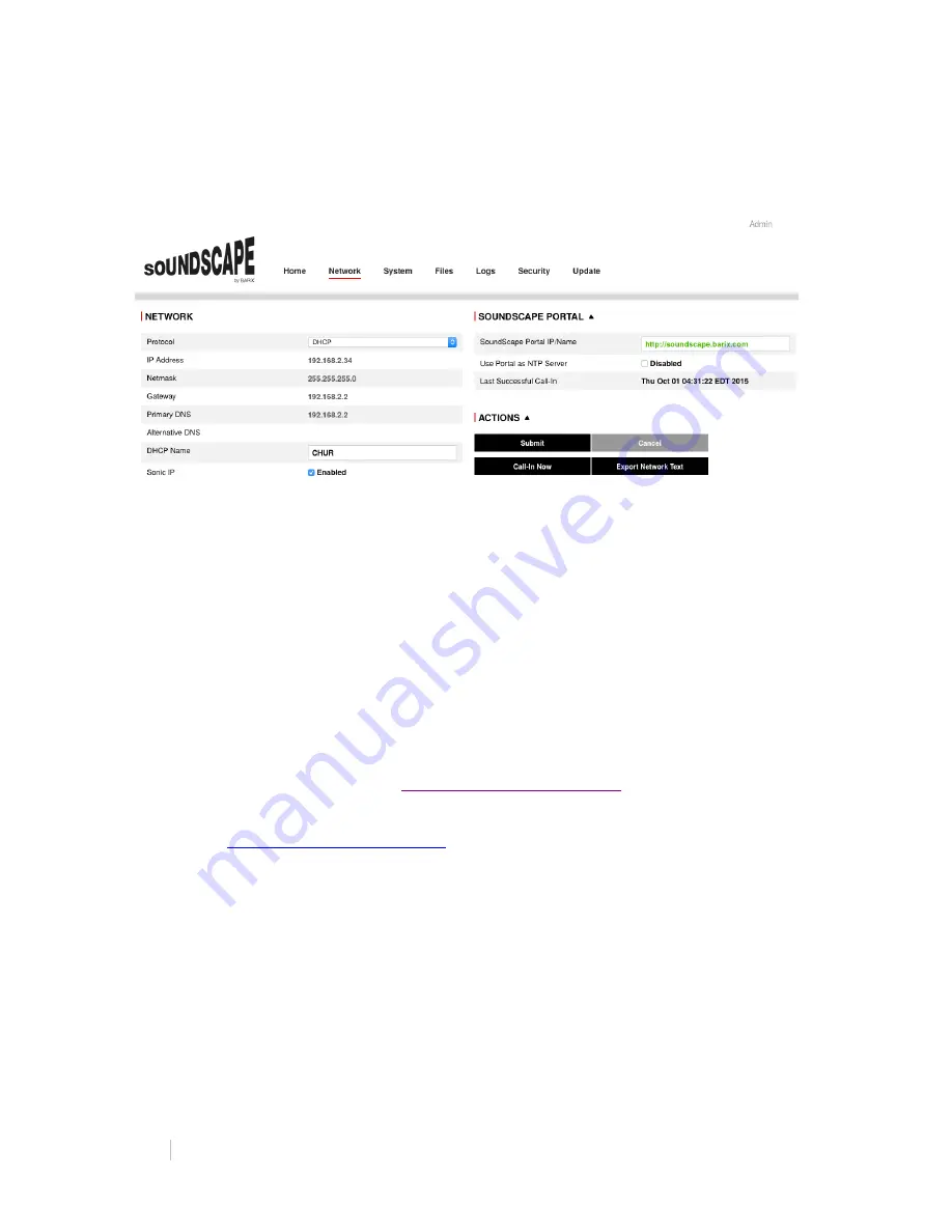 BARIX SoundScape Скачать руководство пользователя страница 6