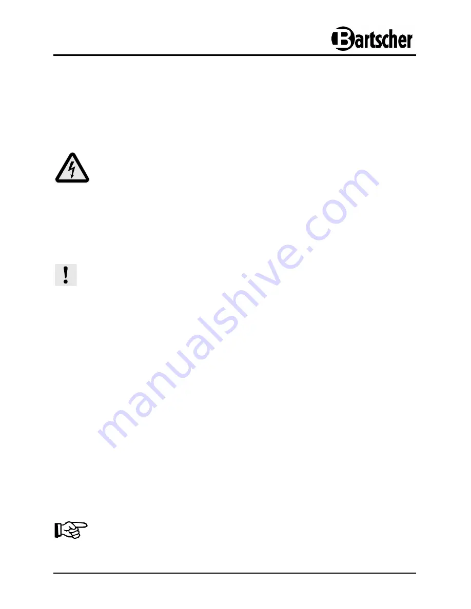 Bartscher 105.780 Instruction Manual Download Page 11