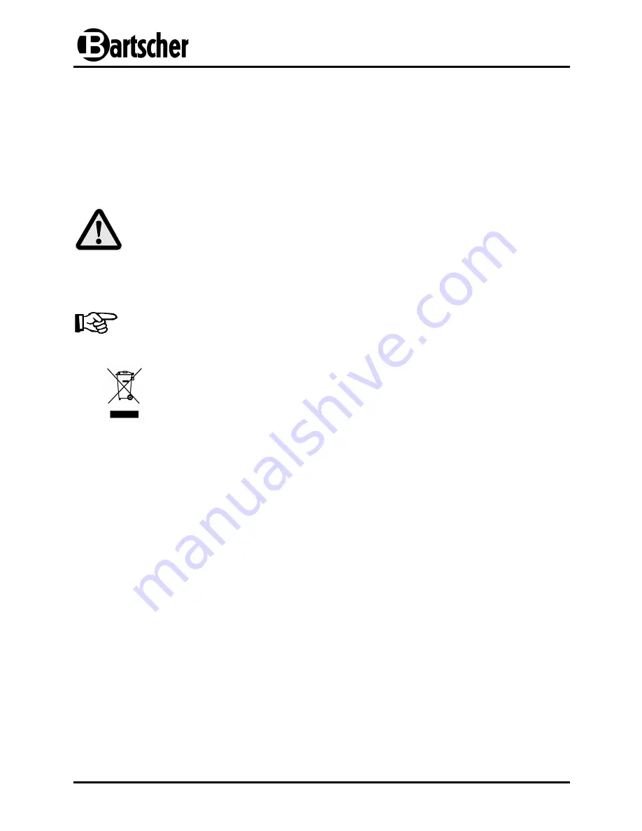 Bartscher 135.002 Instruction Manual Download Page 49