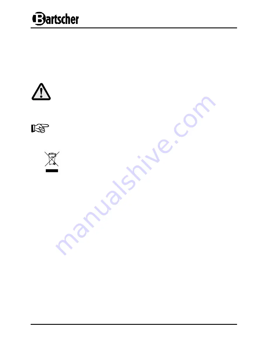 Bartscher 150524 Instruction Manual Download Page 49