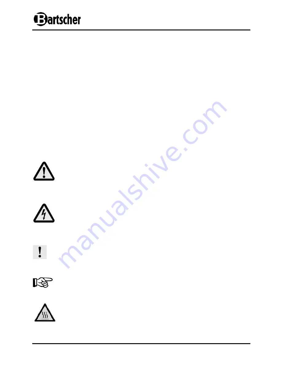 Bartscher 2500 GX-Vapor 206.780 Instruction Manual Download Page 6