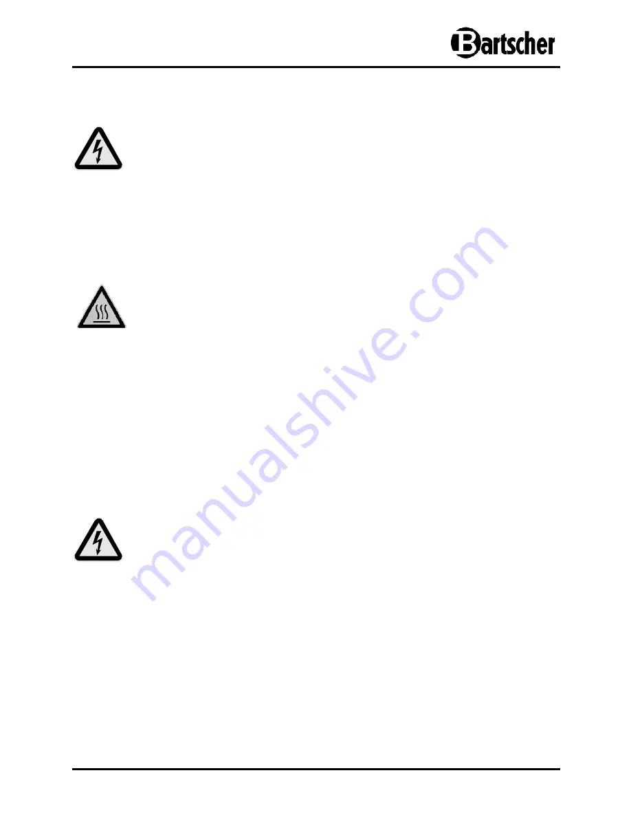 Bartscher 2500 GX-Vapor 206.780 Instruction Manual Download Page 15