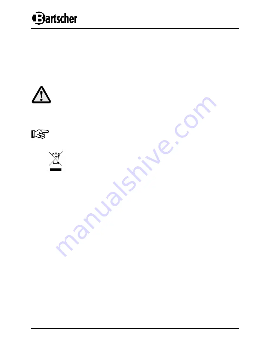 Bartscher 2500 GX-Vapor 206.780 Instruction Manual Download Page 64