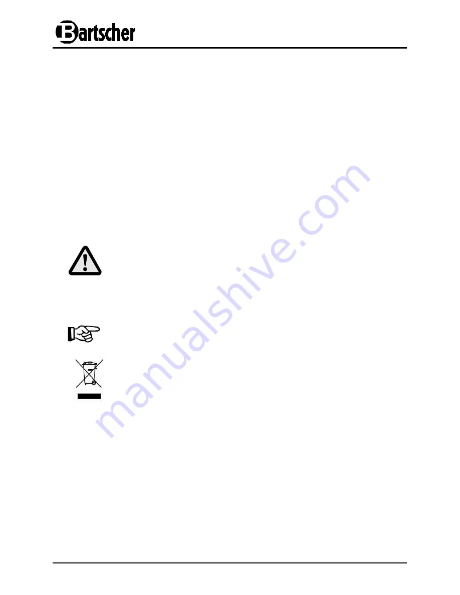 Bartscher E 10110 / 116531 Instruction Manual Download Page 41