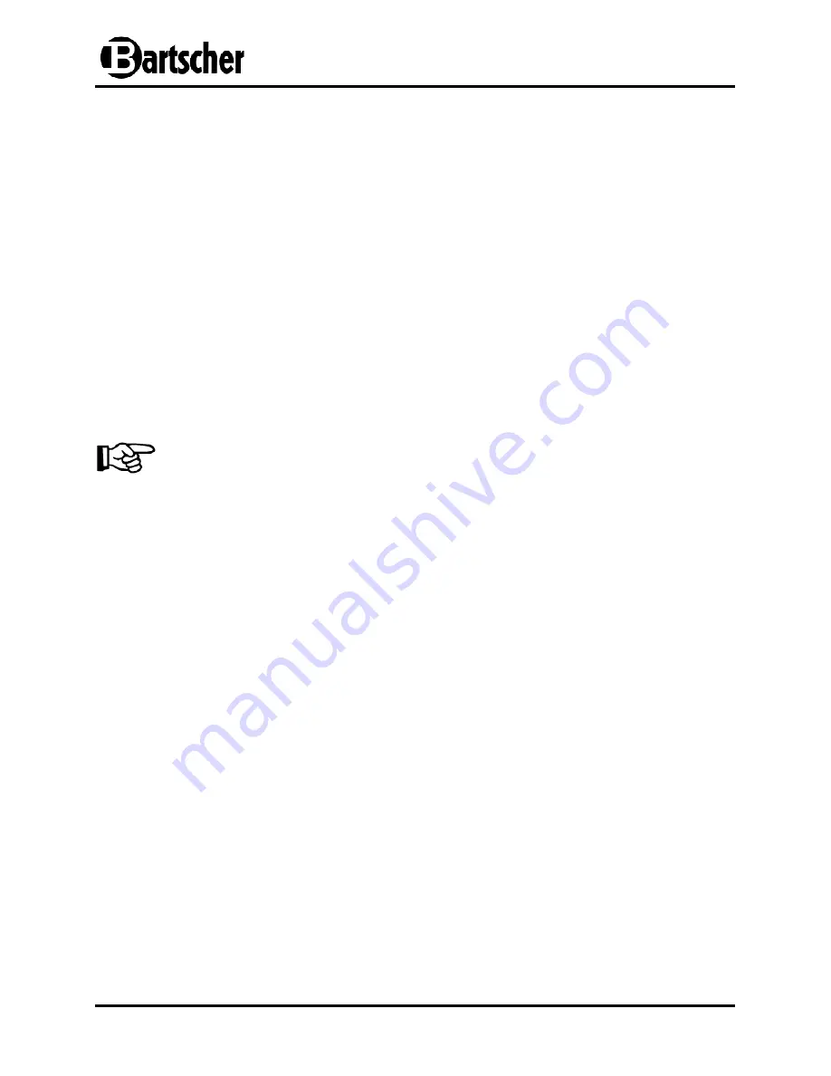 Bartscher Regina Plus 40T A190146 Instruction Manual Download Page 27