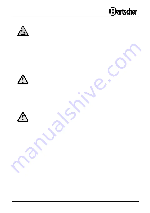 Bartscher W3000 E Instruction Manual Download Page 16