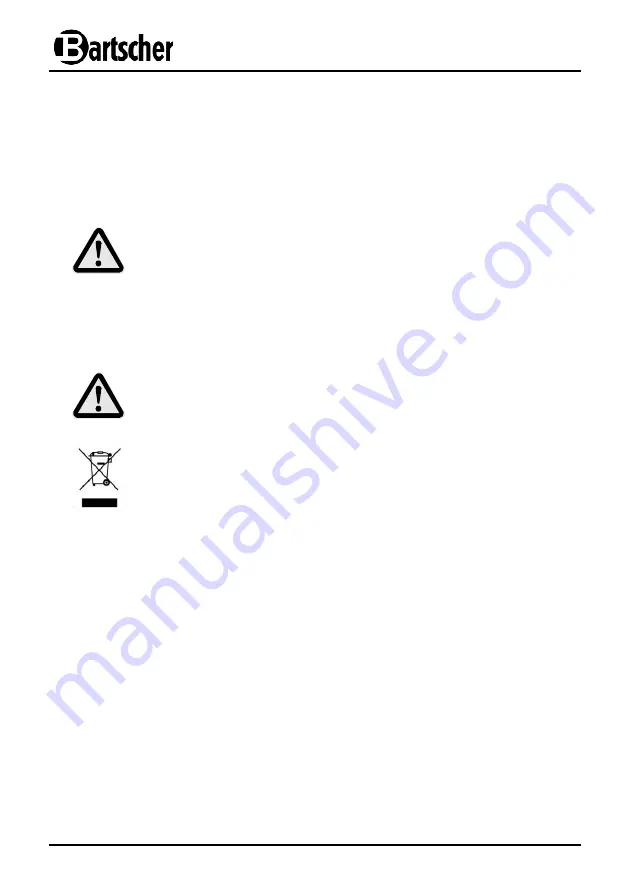 Bartscher WB2110 Instruction Manual Download Page 64