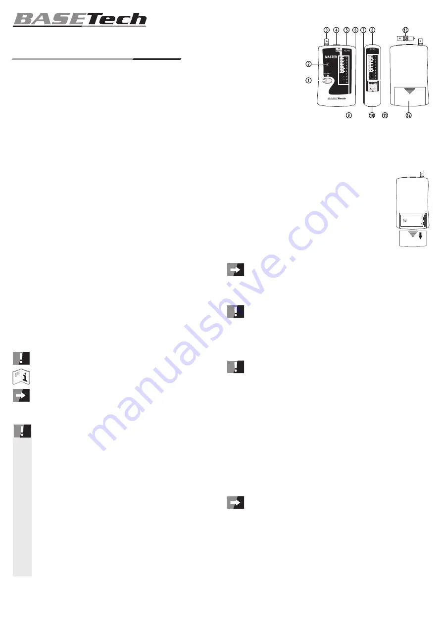 BASETech BT-200 Operating Instructions Manual Download Page 3