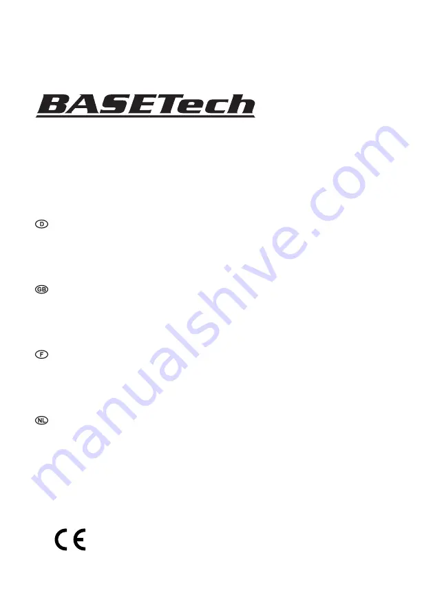 BASETech T-HLP 1582583 Скачать руководство пользователя страница 1