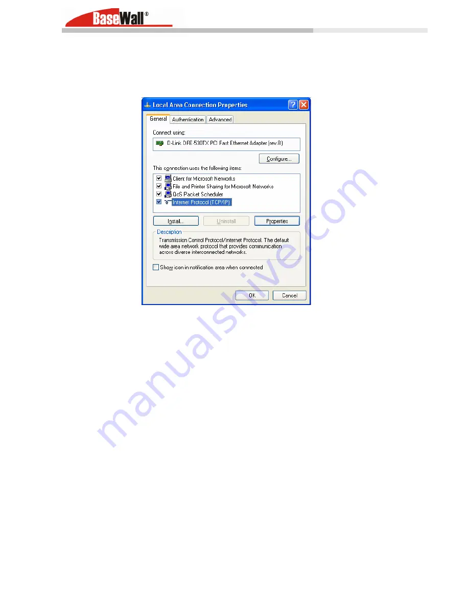 BaseWall Dual WAN VPN Firewall VPN 2000 User Manual Download Page 71