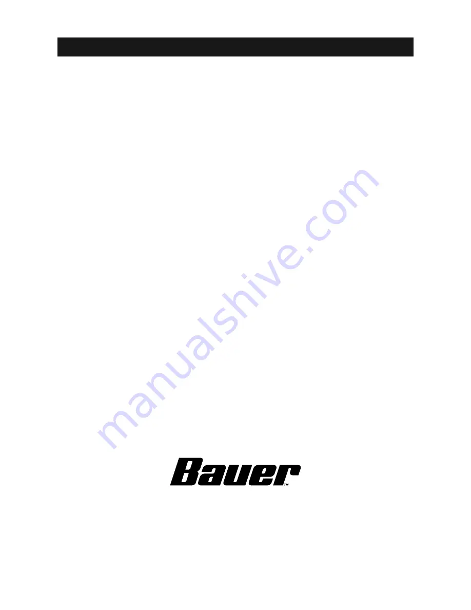 Bauer 1852C-B Owner'S Manual & Safety Instructions Download Page 12