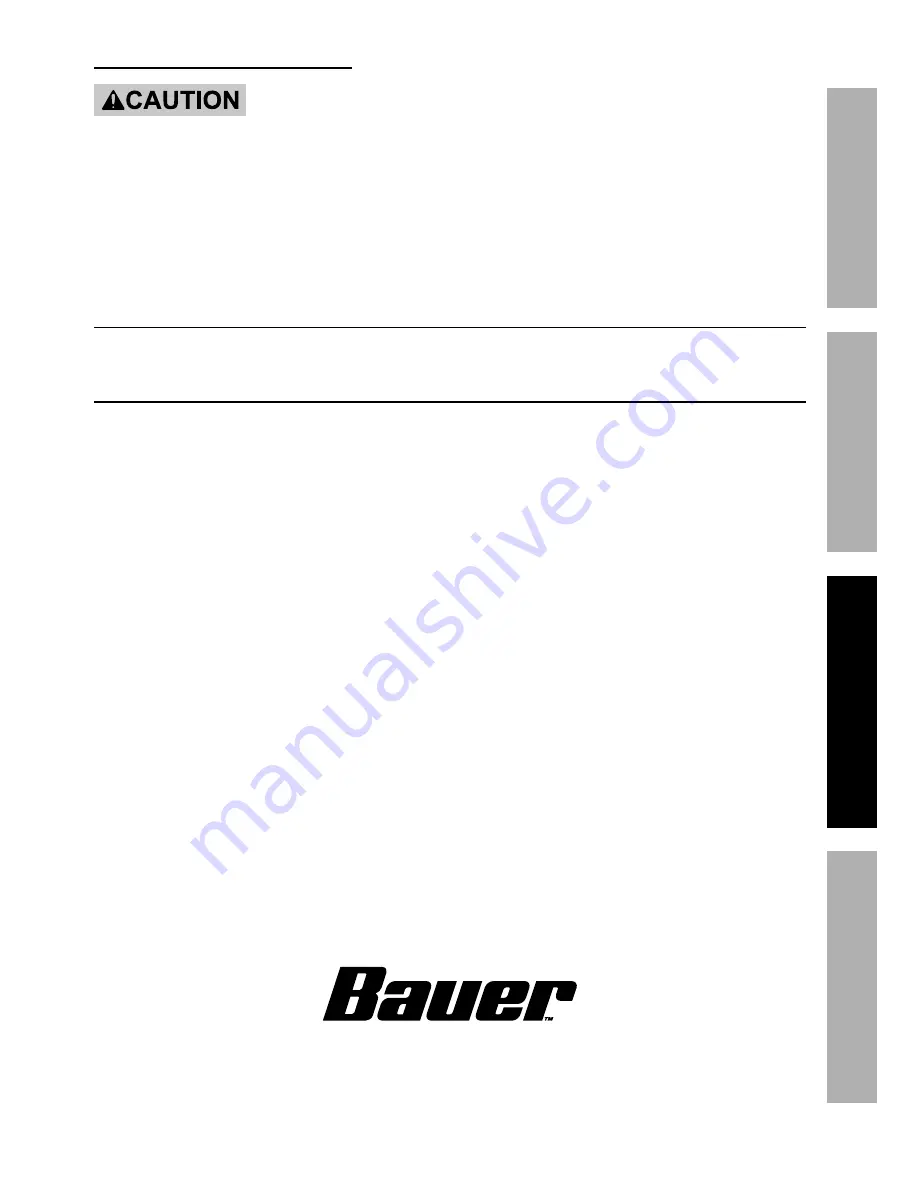 Bauer 20V Hypermax Lithium Owner'S Manual & Safety Instructions Download Page 13