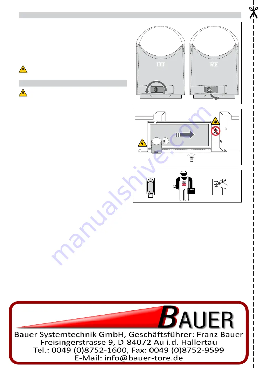 Bauer CROSS3E Installation And Maintenance Manual Download Page 10