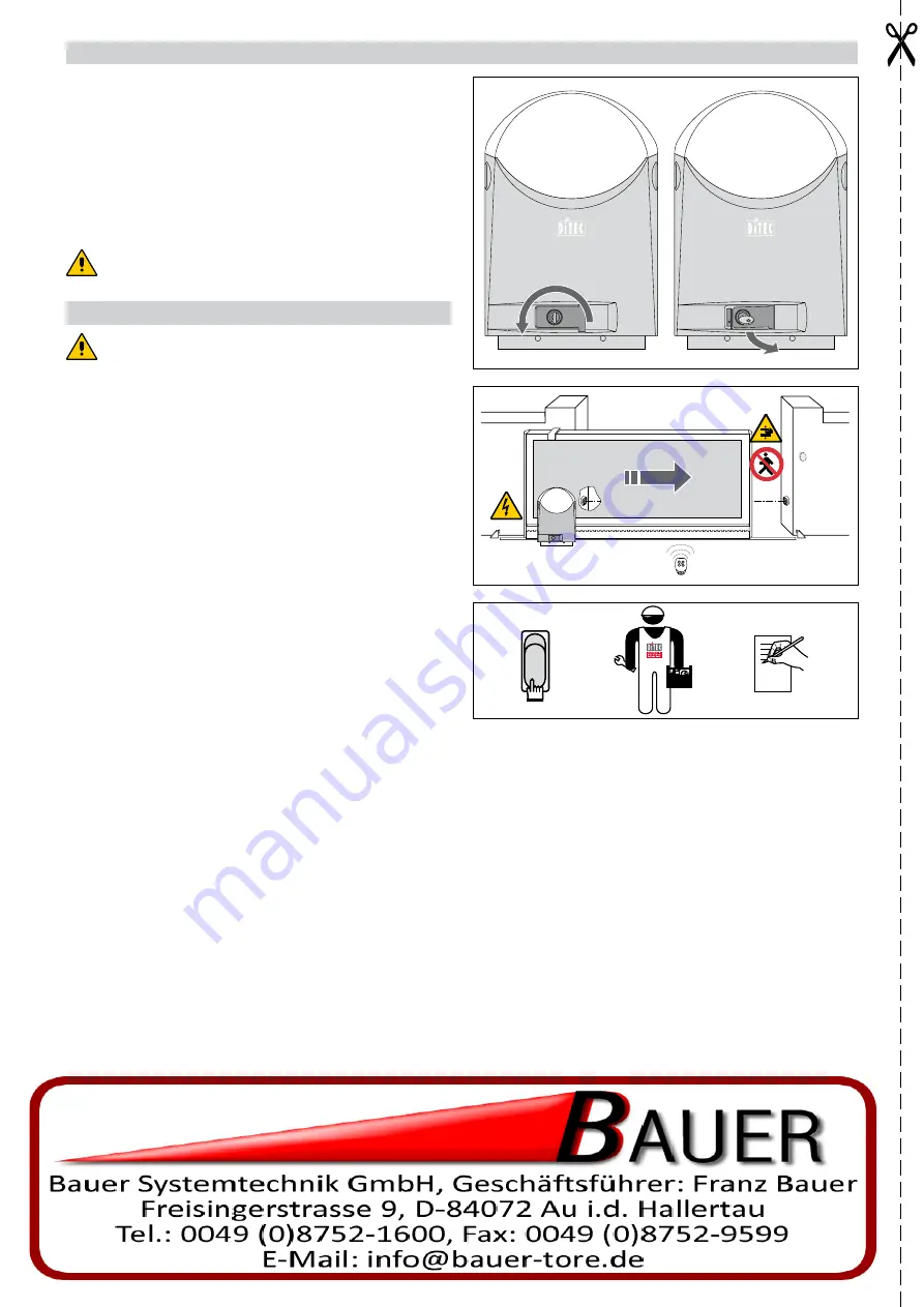 Bauer CROSS3E Installation And Maintenance Manual Download Page 34