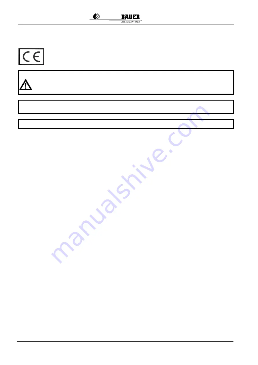 Bauer SmartRAIN 55-170 Operating Manual Download Page 4