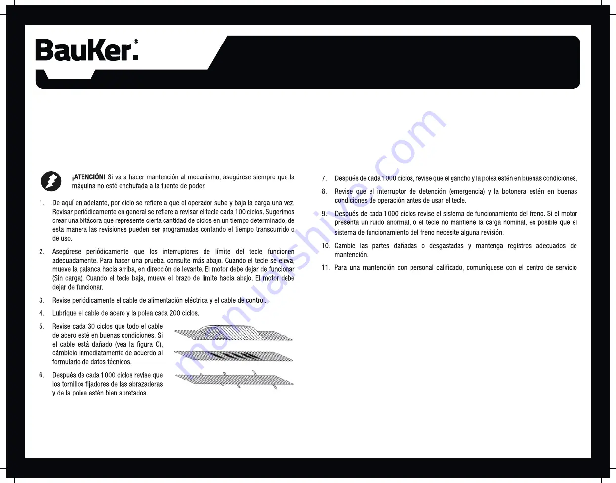 BAUKER EH300D Instruction Manual Download Page 9