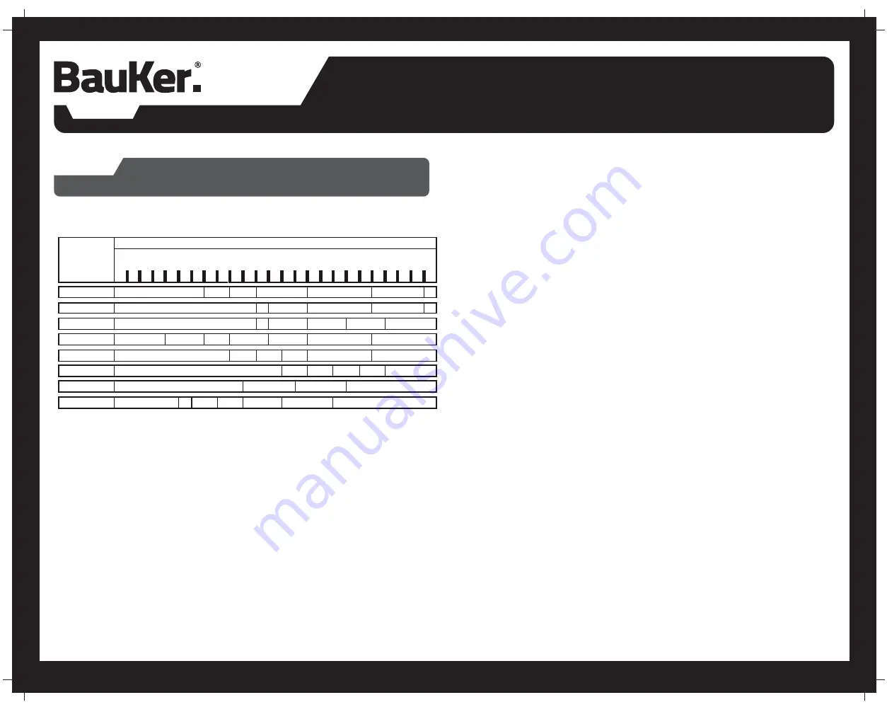 BAUKER YC-03 Instruction Manual Download Page 14