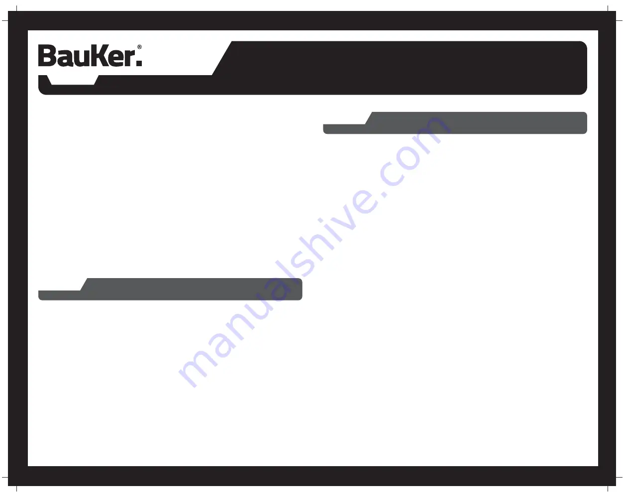 BAUKER YC-03 Instruction Manual Download Page 18