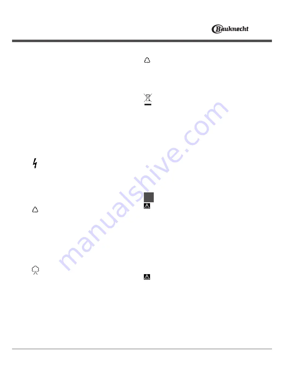 Bauknecht GCI 826 Скачать руководство пользователя страница 5