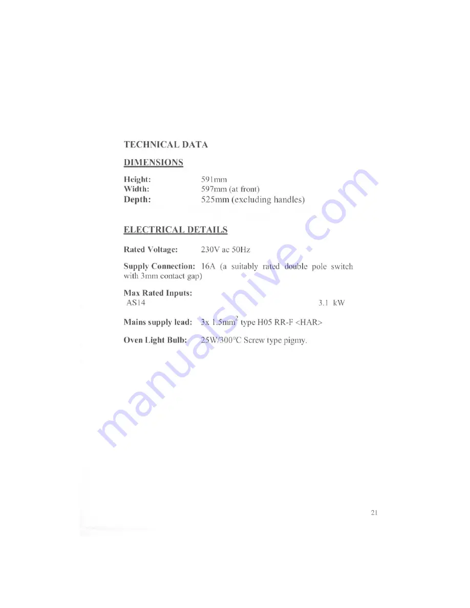 Baumatic AS14 User And Installation Instructions Manual Download Page 22