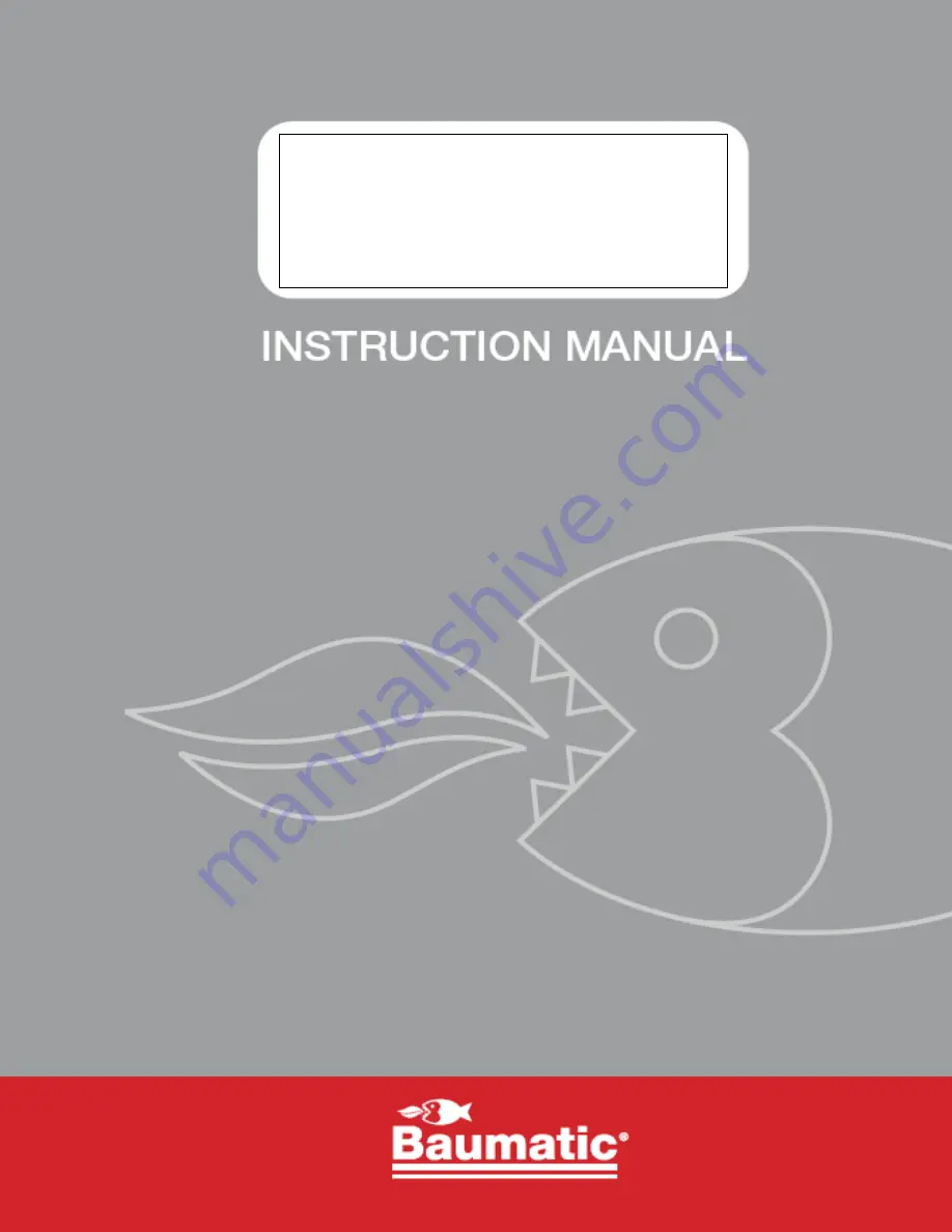 Baumatic BCG925SS User Manual Download Page 1