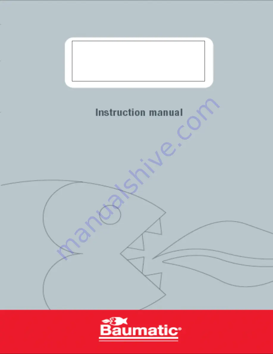 Baumatic BDW45.1 Instruction Manual Download Page 1