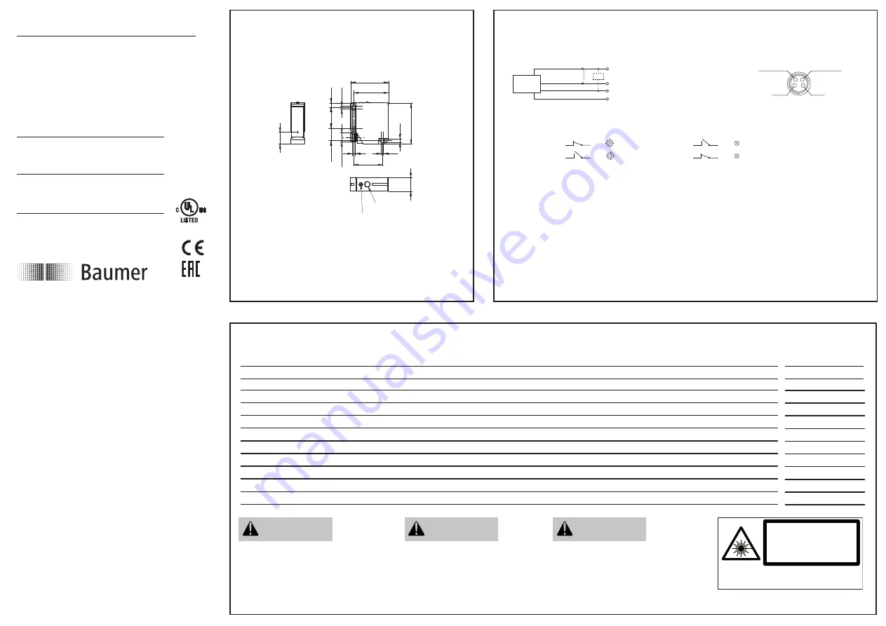 Baumer 10158758 Manual Download Page 1