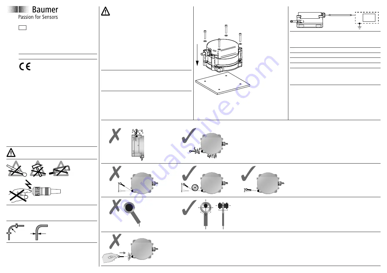 Baumer GCA5-Analog Assembly Instruction And Safety Regulations Download Page 2