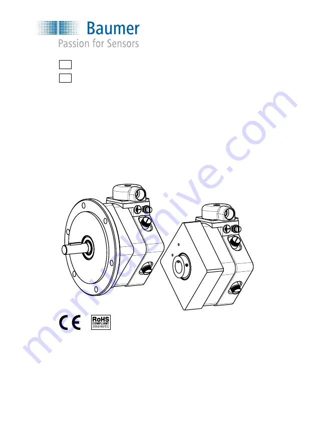 Baumer ITD 4 +KTD 3-1 B10 Series Installation And Operating Instructions Manual Download Page 1