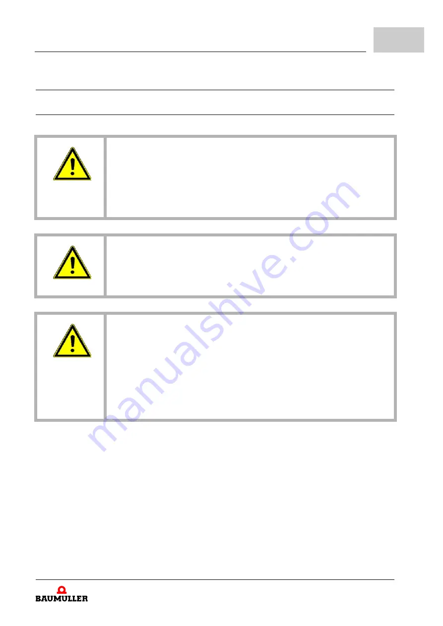 Baumuller b maXX 3000 Instruction Handbook Manual Download Page 151