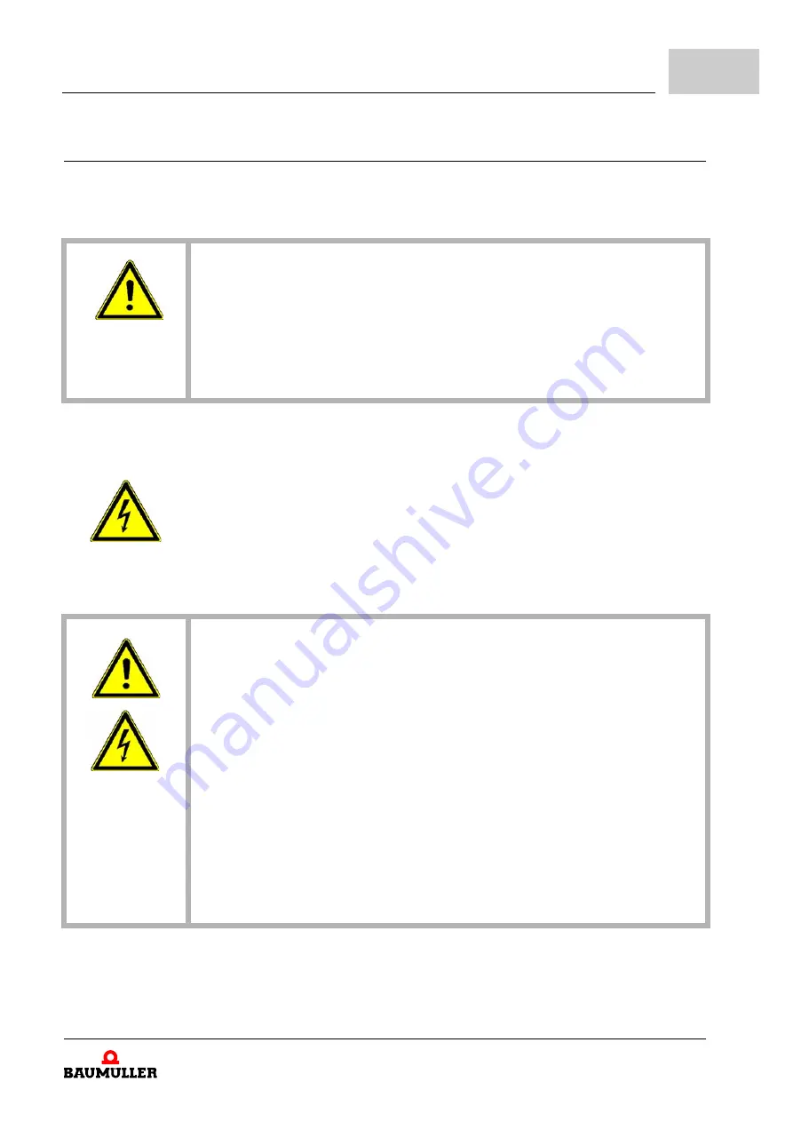 Baumuller b maXX 5000 Instruction Handbook Manual Download Page 25