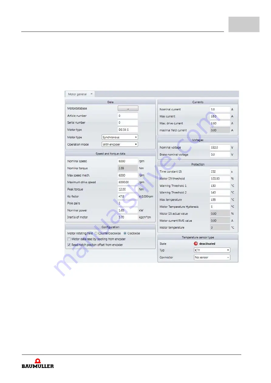 Baumuller b maXX BM2500 Operating Manual Download Page 35