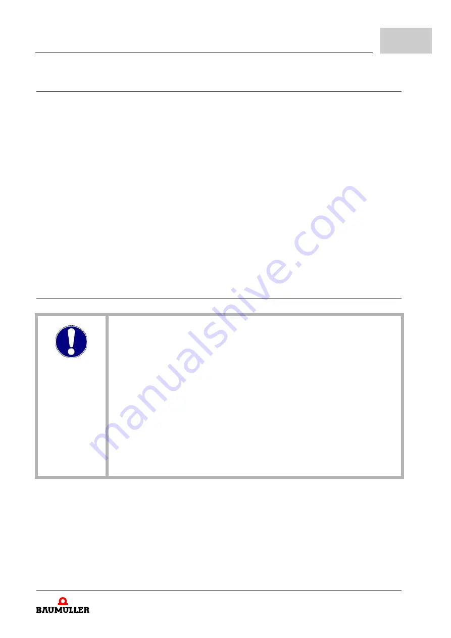 Baumuller BM5-O-SAF-002 Operation Manual Download Page 11