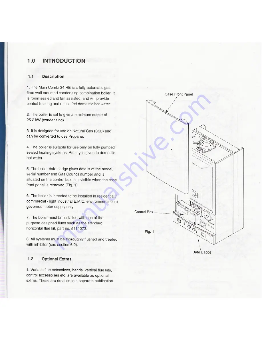 Baxi Potterton Gold Combi 24 HE Installation & Service Instructions Manual Download Page 5