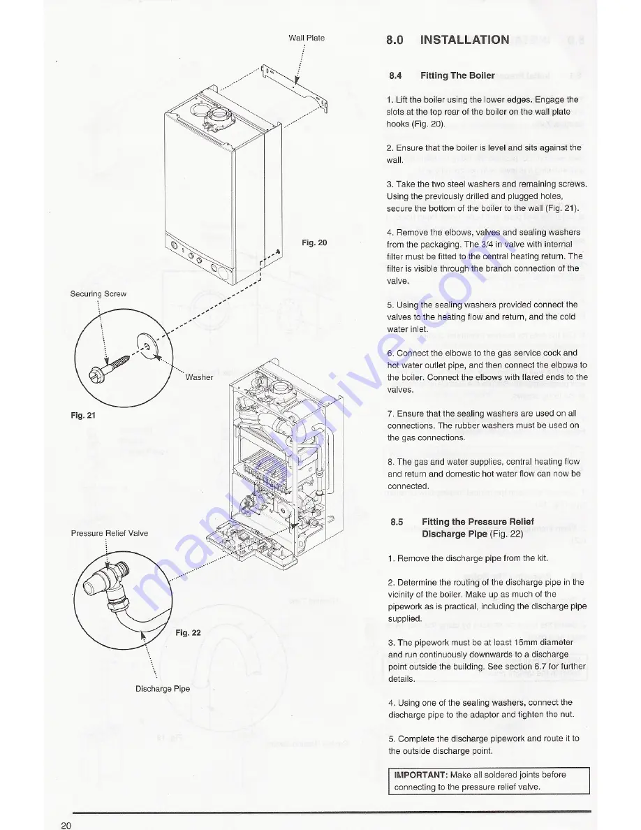 Baxi Potterton Gold Combi 24 HE Installation & Service Instructions Manual Download Page 21