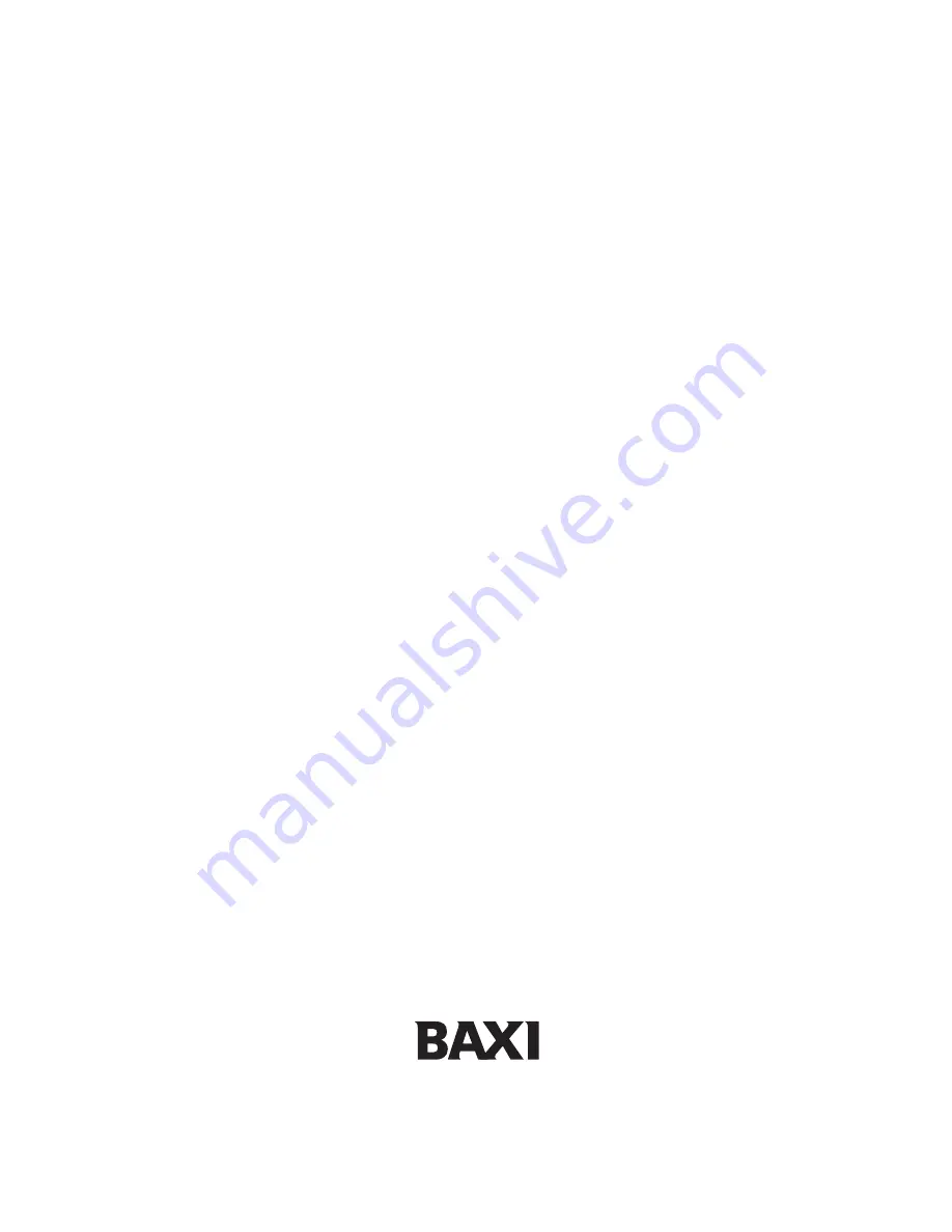 Baxi 35/60 User Operating Instructions Manual Download Page 12