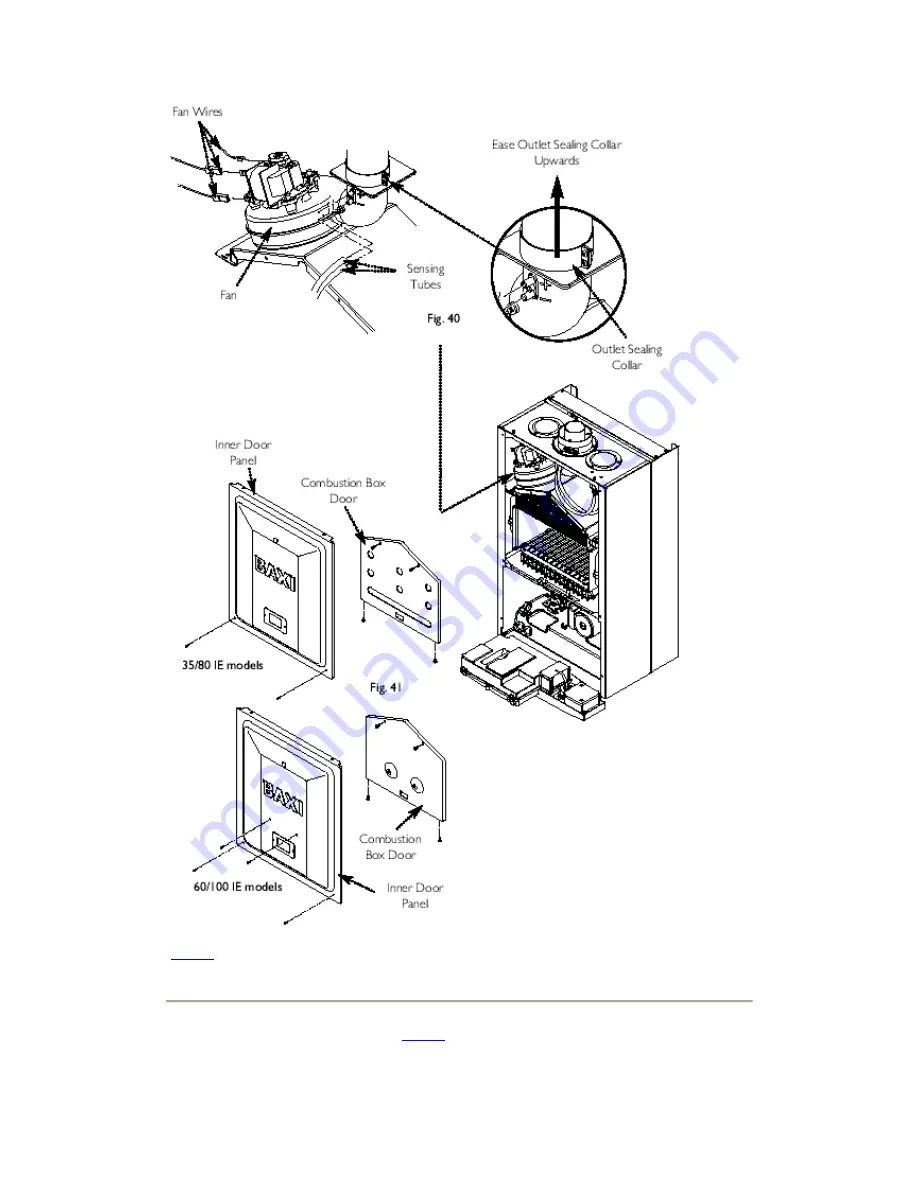 Baxi 35/80 IE Installation & Servicing Instructions Manual Download Page 48