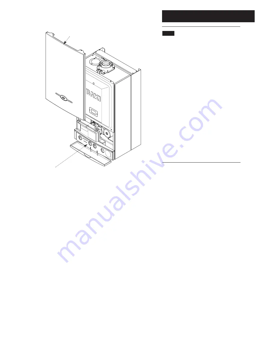 Baxi Combi 105 HE Installation & Servicing Instructions Manual Download Page 38