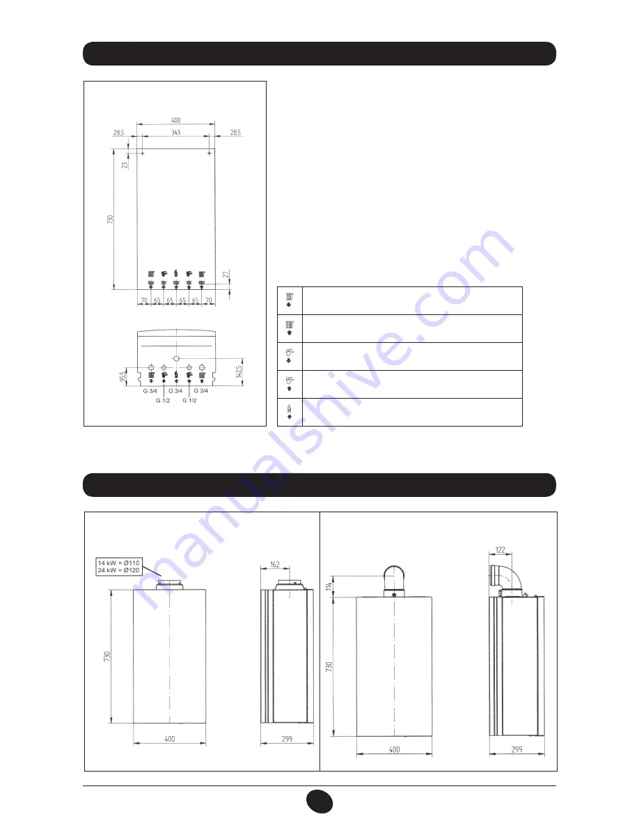 Baxi Mainfour 24-24F Operating And Installation Instructions Download Page 159