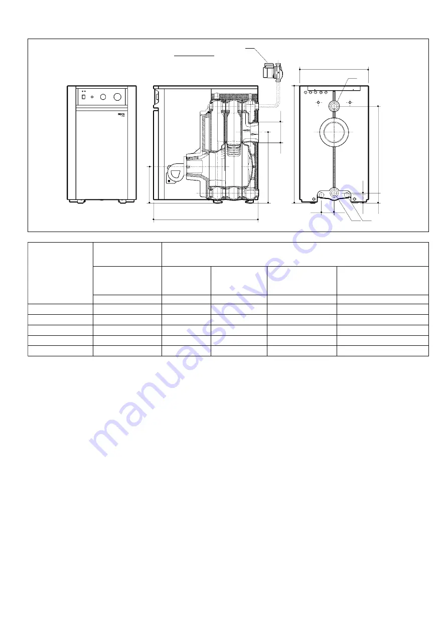 Baxi Roca LIDIA GT EM Series Installation, Assembly And Operating Instructions Download Page 5