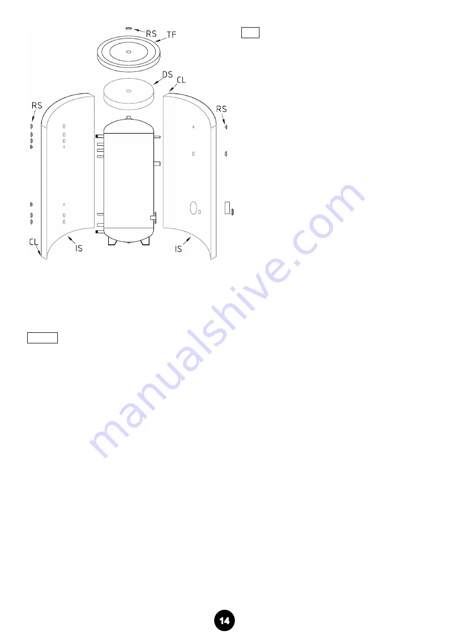 Baxi UBHP SC 1000 Instruction For Installation And Maintenance Download Page 14