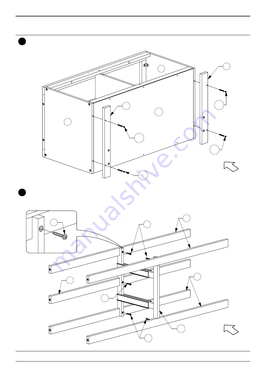 Baxton Studio 0042 Twin Captain's Bed Assembly Instructions Manual Download Page 7