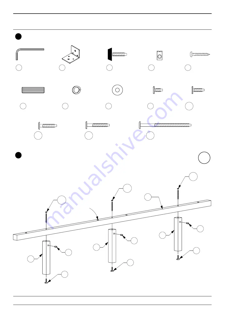 Baxton Studio King Bed 0021-4 Assembly Instructions Manual Download Page 2