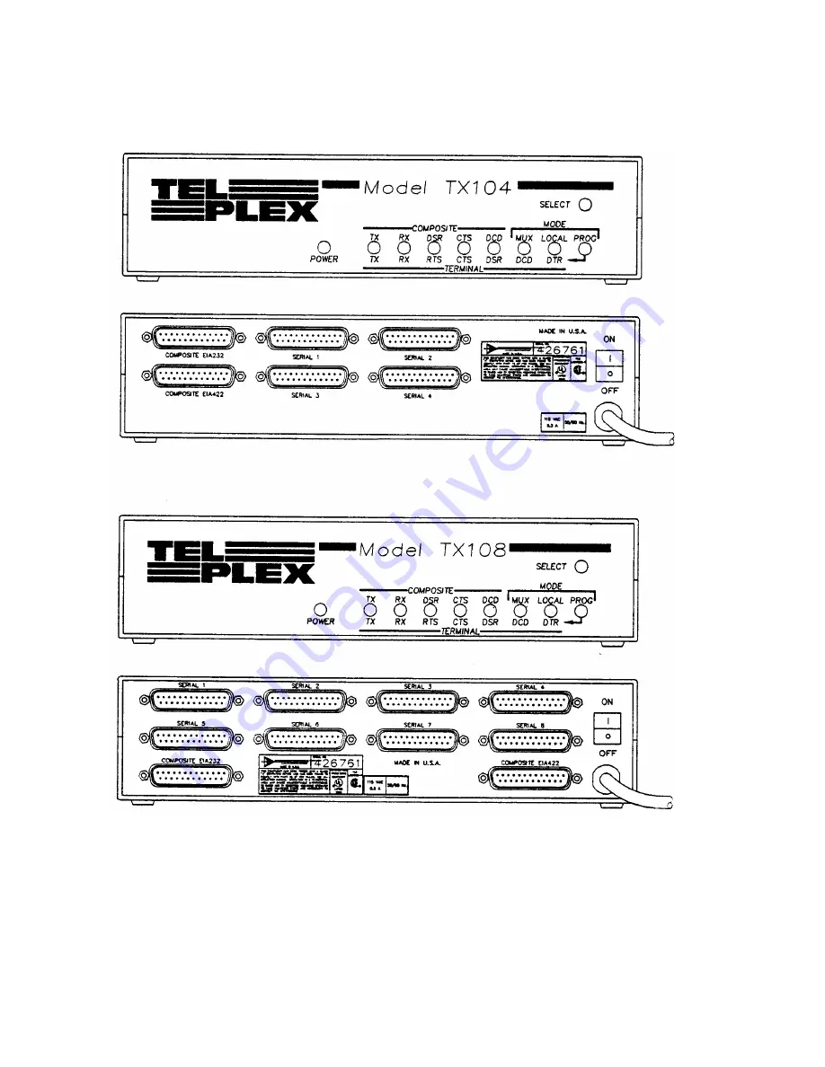 BayTech Telplex TX102 Owner'S Manual Download Page 87