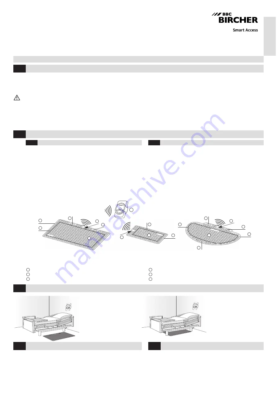 BBC Bircher CareMat A01T L869 Скачать руководство пользователя страница 1