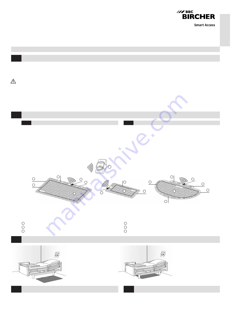 BBC Bircher CareMat A01T L869 Translation Of The Original Instructions Download Page 3