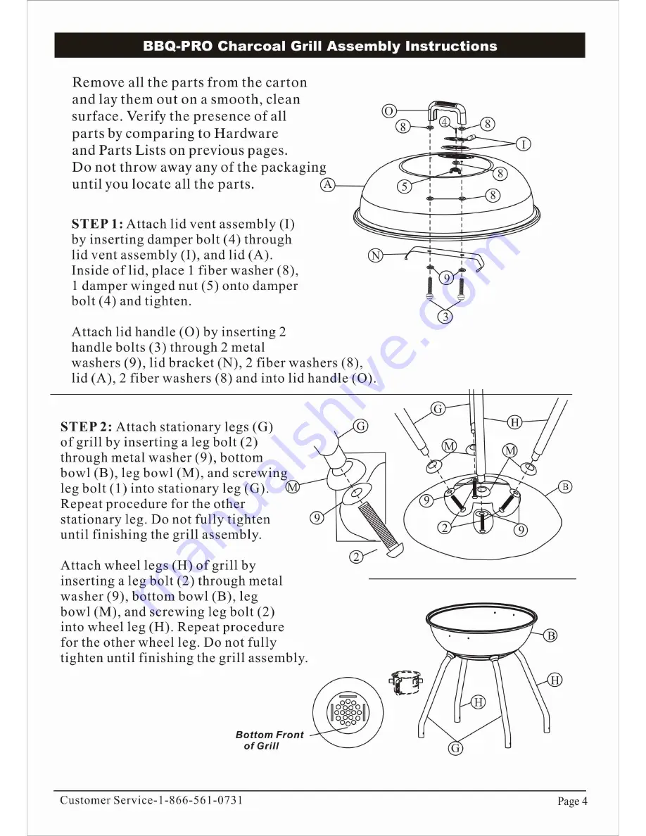 BBQ 60079 Use And Care Manual Download Page 5